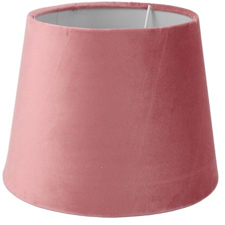 Pantalla Cónica de Tela de Terciopelo, Reemplazo Ideal para Lámparas de Pie de Mesa (Granate)