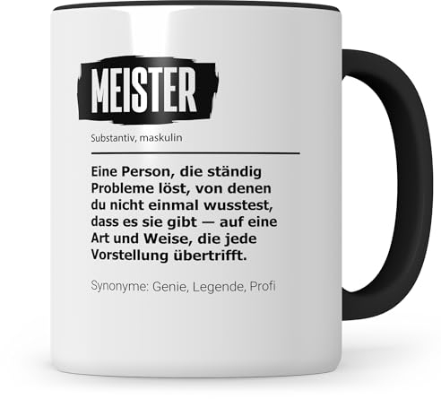 Sweetify Meister Tasse Meistertitel Meisterprüfung