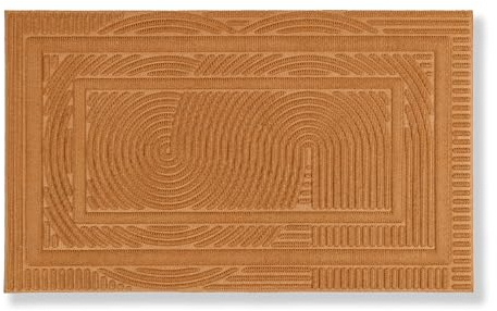 Astra Fussmatte aussen rutschfest - Hellbraun Loop 45 x 75 cm (Rechteckig) | Schmutzfangmatte wetterfest Outdoor Türmatte für Eingangsbereich Schmutzabweisende Fußmatte strapazierfähig moderne Designs