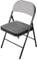 HTI living Klappstuhl Velvet Gestell Schwarz Küchenstuhl Campingstuhl Bestuhlung Events Grau