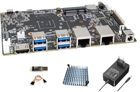 youyeetoo Banana Pi BPI-F3 Industrietaugliches Entwicklungsboard,Integrierter SpacemiT K1 RISC-V Octa-Core CPU, 8-Core, 2.0 Tops AI Rechenleistung (16GB RAM 128GB eMMC)