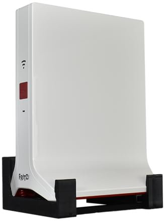 CraftEdge3D EasyClick passgenaue Wandhalterung für AVM Fritz Repeater 3000 AX, auch als Deckenhalterung, in jeder Richtung montierbar, inklusive Montagematerial. (Schwarz)
