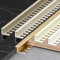 Raouoae Profilo Per Gradini Pieghevole In Alluminio Anodizzato, 135cm, 2 Pezzi, Bordatura Flessibile Per Piastrelle, Finitura Perfetta Per Scale E Pavimenti, Protezione Angolare Per Bordi Di Piastrell