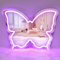 LEDLightsWorld Butterfly Neon Signs Mirror Vanity, 15.75''x 12'' Cute Girls mirror neon light Adjustable Brightness, USB Wall Mirror Decor for Girls, Women, Bedroom, Party, Makeup, Gifts