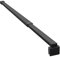 SVNR Adjustable Stainless Steel Telescopic Shower Screen Support Bar, 700mm-1200mm, 8-10mm Glass Thickness (Matte Black Square)
