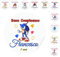 50 Etichette Tag adesivi Personalizzati Chiudipacco Sacchetti Compleanno Bambini Dopofesta Catoni Bomboniere Scatoline Portaconfetti dopo Festa (Son)
