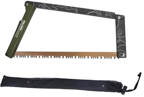 Generic Folding Saw with Storage Bag Multifunctional Camping Handsaw for Wood (Green)