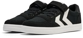 hummel Kids Slimmer Stadil Low Sneaker, Black, Size 32