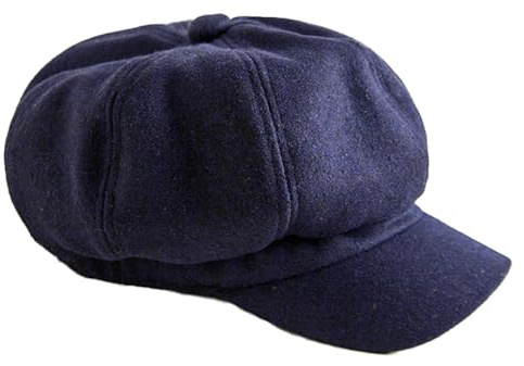 FIBOUND 1 Pezzo Cappello Vintage Donna - Berretto alla Newsboy con Visiera, Stile retrò Autunno/Inverno, Copricapo Elegante per Outfit Casual e Occasioni Speciali