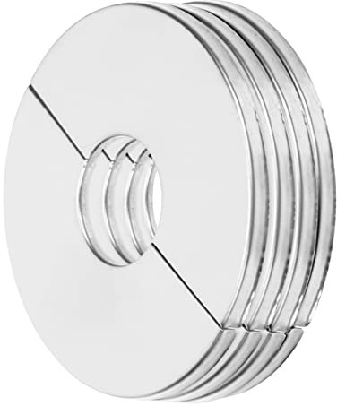 VILLCASE Lot De 4 Colliers Décoratifs Pour Tuyaux Cache-Tuyaux Blancs Cache-Tuyaux Pour Radiateur Trou Pour Fil De Radiateur Mural Petit Cache-Tuyau Pour Radiateur Plaque Murale En