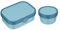 Mepal | Kinder Obst- und Bento Box | Campus meets Fruits | Spülmaschinenfest & BPA-frei | 300 & 750 ml | Mit Fächern, Gabel & Clip-Verschluss | Perfekt für Snacks & Mahlzeiten | Cool Blue