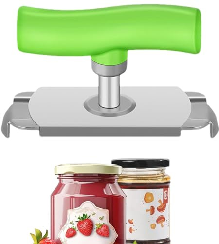 PZCC Ouvre Bocal Multifonctionnel, Ouvre Bocal Sans Effort avec Pince pour Bol, Ouvre-Bouteilles Manuels en Verre, Ustensiles Cuisine, pour Personnes Ágées Enfants Femmes Mains Faibles (Vert)