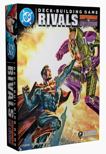 Cryptozoic DC Deck-Building Game: Rivals – Superman vs. Lex Luthor – Standalone Two-Player Strategy Card Game – Superhero vs. Villain Showdown – Compatible with DC DBG Series – Ages 15+