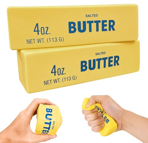 MACULPER 2 Stück Squishy Butter Spielzeug Squeeze, FufuSquishy