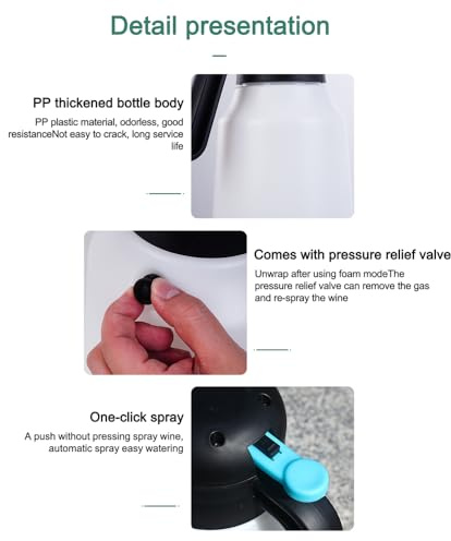 Fesjoy Handheld Pump Watering Sprayer 1.8L Electric Car Cleaning Bottle Foam Sprayer for Garden Agricultural Irrigation