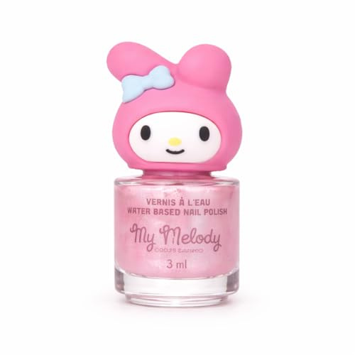 [ Test SEHR GUT, Note 1.1 *] Hello Kitty Nagellack für Kinder auf Wasserbasis – 3 ml – Ungiftig, Vegan & hautfreundlich – Einfach mit warmem Wasser abwaschbar – Sicherer Kindernagellack für Mädchen