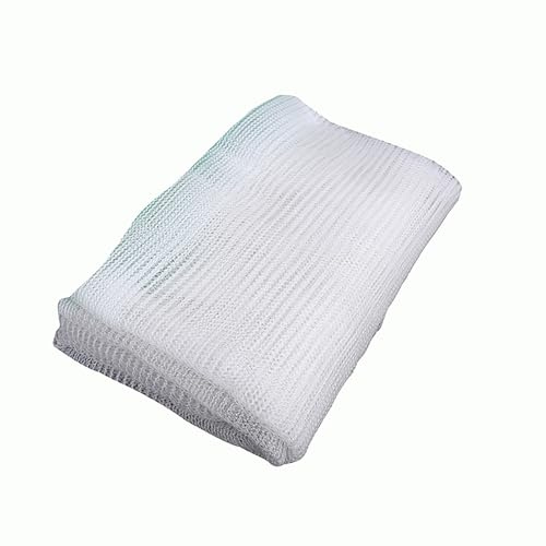 Starkes Hagelschutznetz Garten, Hagelnetz - Teichnetz Feinmaschig 5mm für Auto Gewächshaus Hochbett Carport - Reißfest UV-Beständig, HPDE Material, Weiß(8 x 8 m/26.2 x 26.2 ft)