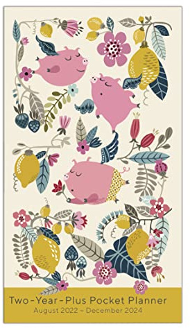 Playful Pigs August 2022 - December 2024 Two-Year-Plus Pocket Planner (CHECKBOOK2 YEAR POCKET PLANNER)