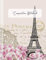 Composition Notebook: Blank Dot Grid Paper Journal For Girls Women - Large Dotted Writing And Journaling Book - Blush Pink Cream Vintage Ephemera Paris Eiffel Tower Art Illustration For Girls Women