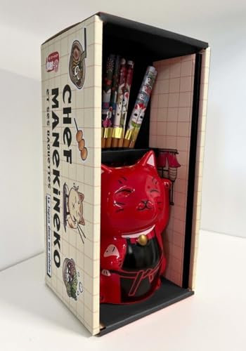 Coffret Chef maneki l'intrépide et ses baguettes (édition rouge)
