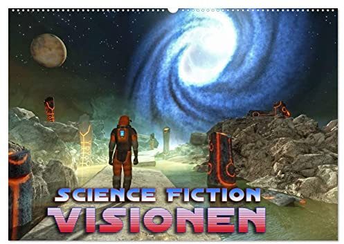 Science Fiction Visionen (Wandkalender 2025 DIN A2 quer), CALVENDO Monatskalender