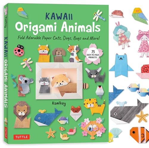 Kawaii Origami Animals: Fold Adorable Paper Cats, Dogs, Bugs and More! (75 Super Cute Animals): Fold Adorable Paper Cats, Dogs, Bugs and More! (75 Easy-to-Fold Projects!)