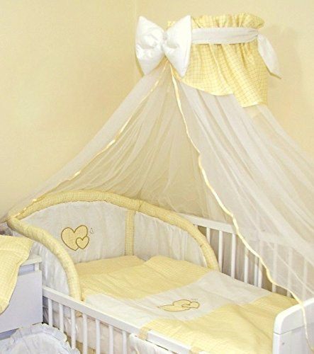 Luxus Babybett/Babybett Betthimmel 270 cm mit Schleife + Halter