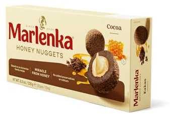 Marlenka Honigkugeln | Delicious Honey Nuggets | Gebäckkugeln mit Honig | 10 Bälle | 235g | KAKAO