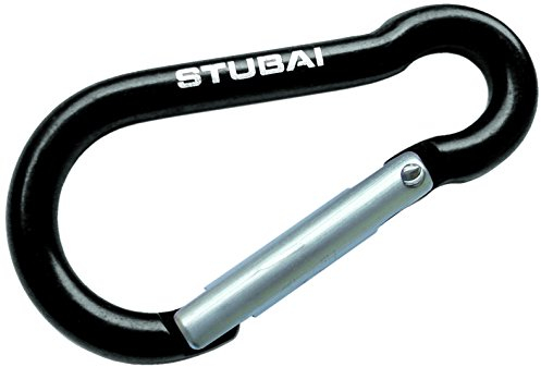 Attach El Stubai Sports Mini Karabinerhaken, schwarz, 10 g