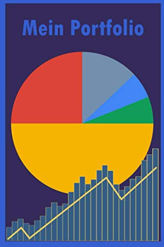 Notizbuch Mein Portfolio für Wertpapiere A5 120 Seiten liniert: Schreibblock Portfolio Trading Tagebuch für Aktien Wertpapiere Investment Geschenk Trader Geldanleger Geburtstag