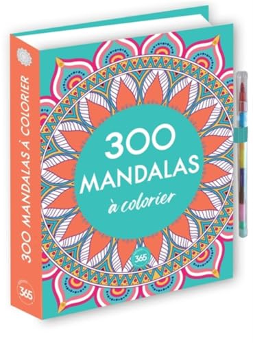 300 mandalas à colorier: Avec 1 crayon