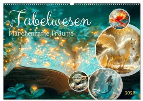 FABELWESEN Märchenhafte Träume (Wandkalender 2026 DIN A2 quer), CALVENDO Monatskalender: Magische Momente genießen (CALVENDO Wissenschaft)