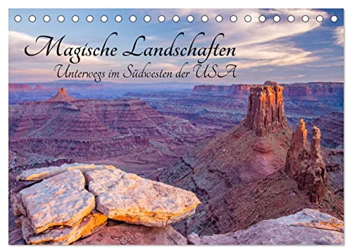 Magische Landschaften - Unterwegs im Südwesten der USA (Tischkalender 2026 DIN A5 quer), CALVENDO Monatskalender: Faszinierende Landschaften und Canyons aus dem Südwesten der USA (CALVENDO Natur)