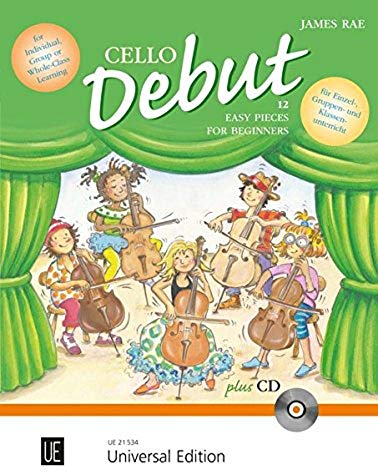 Cello Debut mit CD für 1-2 Violoncelli mit CD und Klavierbegleitung: Zwölf leichte Stücke für den Anfang im Einzel-, Gruppen- und Klassenunterricht
