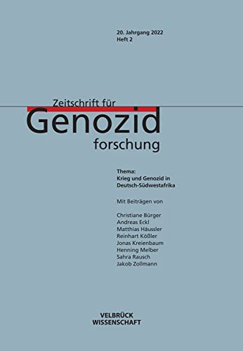 Zeitschrift für Genozidforschung: Krieg und Genozid in Deutsch-Südwestafrika