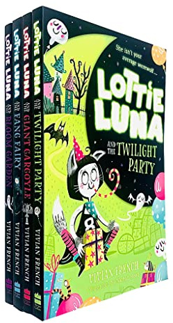 Lottie Luna Series 1-4 Books Collection Set By Vivian French (Bloom Garden, Twilight Party, Fang Fairy, Giant Gargoyle)