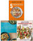 Jamie Oliver 5 ingredientes mediterráneos [tapa dura], La mesa familiar mediterránea [tapa dura] y libro de cocina de dieta mediterránea fácil para todos los días, colección de 3 libros