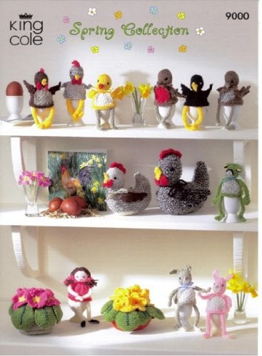 King Cole Knitting Pattern 9000 : Spring Egg Cosies Collection