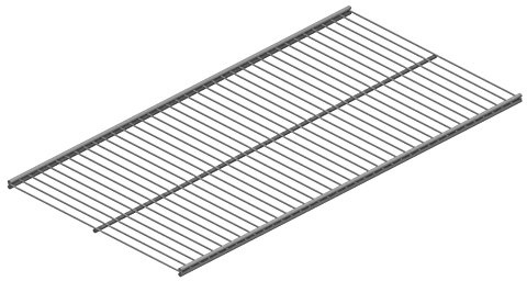 Twin Drahtboden 1800x300 weißalu Element System