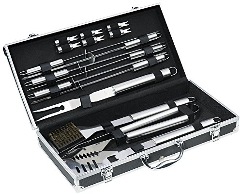Küchenprofi BBQ Set ARIZONA 16-teilig, Grill Zubehör Set, schwarzer Aluminium Koffer, ideales Geschenkset