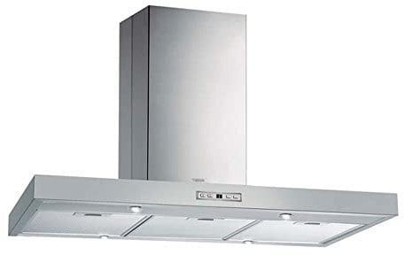 Teka DH2 985 Isla - Campana Extractora de Isla 90 cm, Motor de Doble Turbina EcoPower, Mandos Electrónicos Retroiluminados, 3 Velocidades + Intensiva, 4 Lámparas LED, Color Acero Inoxidable