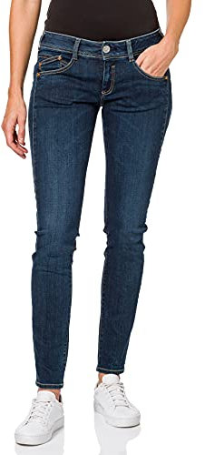 Herrlicher Damen Gila Slim Jeans, Blau (Traffic 043), W25/L32