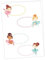 Papierdrachen 8 bunte Sticker zum Beschreiben für Kinder - Motiv Ballerina - Ideal zum Beschriften von Schulbüchern und Schulheften oder Geschenken zu Weihnachten