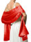 Damen-Schal aus Satin, Schal aus Satin, 240 x 75 cm, für Abendveranstaltungen, Zeremonien, Partys, Hochzeiten, rot, 240cm*75cm