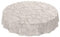 Wachstuchtischdecke abwaschbar Garten Tischdecke Wachstuch Rund Oval Eckig Indoor Outdoor Barock Rankenmuster Hellgrau-Beige Rund 140cm
