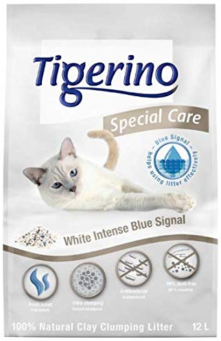 Antibakterielles Special Care Katzenstreu - White Intense Blue Signal 12L
