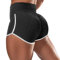 Aurgelmir Damen-Workout-Shorts, Scrunch-Booty-Stil, Yogahose, mittlere / hohe Taille, Po-Heben, Sport-Leggings, T-black, Mittel