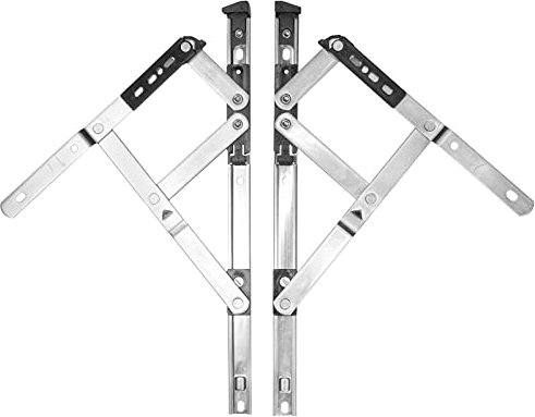 Yale Defender Friction Hinges UPVC Window Securistyle Easy Clean & Egress Opening Vent Stay (12 x 17mm (Stack Height))