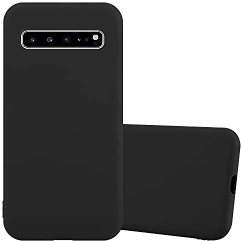 Cadorabo Hülle kompatibel mit Samsung Galaxy S10 5G Schutzhülle TPU Silikon Case Candy Design Slim Kratzfest Weiche Gummi mit Rundumschutz Case Hülle für Galaxy S10 5G in Schwarz