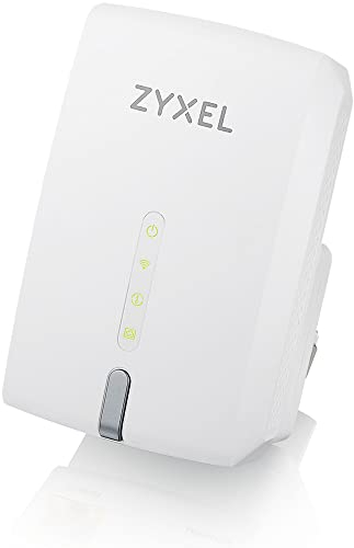 Zyxel WRE6605 Amplificatore di Segnale Wi-Fi Dual-Band AC1200 Booster/Ripetitore Wi-Fi (1200 Mbps), LED Intelligente, Punto di Accesso Integrata, Configurazione Facile